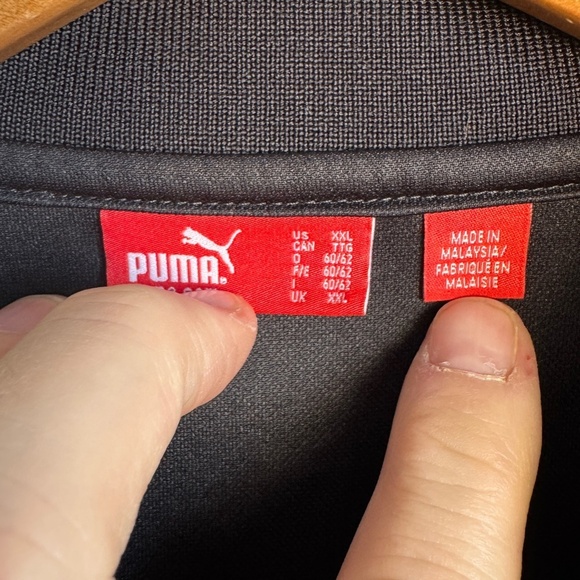 PUMA Men's Performance Short Sleeve‎ 2 Button Polo Shirt Black Size XXL Active - Picture 4 of 14